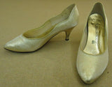 Coloriffics Womens High Heel Shoes Size 7M Glitter Gold -- Used