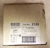 Raco 2156 Conduit Coupling 4in Set Screw Type Rigid EMT IMC Steel -- New