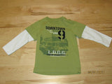 LOGG by H&M Boys Green/White Long Sleeve Shirt 12-18m Toddler Downtown And 9 -- Used