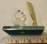 Crystal Animal Pen Holders 3in x 4in x 2in Crystal Plastic Qty 6