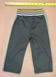 Roots Athletic 73 Boys Pants 18-24m Toddler Gray With Stripes -- Used