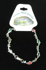 Designer Dolphin Abalone Bracelet 8-in -- New