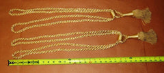 Tassles Gold Lot of 2 Adjustable 30” Long