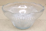 Glass Punch Bowl 12 1/2in x 12 1/2in x 7in