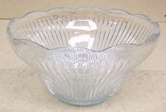 Glass Punch Bowl 12 1/2in x 12 1/2in x 7in