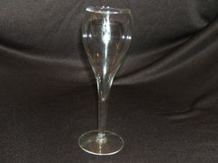 Designer Champagne Fluted 8-1/2in x 3in x 3in Clear Glass -- Used