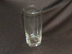 Designer Water Glass Solid Base 6-3/4in x 3in x 3in Clear Classic -- Used