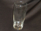 Designer Water Glass Solid Base 6-3/4in x 3in x 3in Clear Classic -- Used