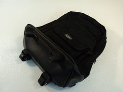 Lucas Monarch Laptop Backpack With Wheels and Handle Black Three Pouches Nylon -- Used