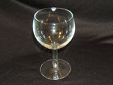 Designer Wine Glass Stemware 5 1/2in-T x 3in Clear Classic Glass -- Used