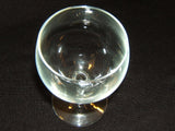 Designer Wine Glass Stemware 5 1/2in-T x 3in Clear Classic Glass -- Used