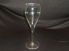 Designer Champagne Fluted 8-1/2in x 3in x 3in Clear Glass -- Used