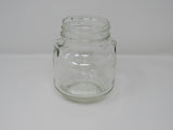 Consumers Glass Screw Top Jar 4in L x 4in W x 5in H Clear Vintage Glass -- Used