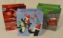 Christmas Gift Bags 7in x 6in x 3in Qty 6 -- New