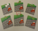 Christmas Gift Bags 7in x 6in x 3in Qty 6  -- New