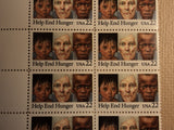 USPS Scott 2164 22c 1985 Help End Hunger Lot Of 3 Plate Block 31 Stamps Mint NH -- New