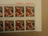 USPS Scott 2427 25c 1989 Christmas Carracci National Plate Block 20 Stamps -- New