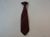 George Boys Tie 10-in Long 100% Polyester Small 6-7 Multi-Color Plaids & Checks -- New No Tags