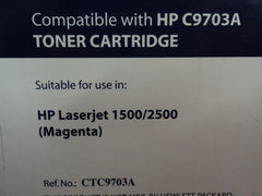 Standard C9703A Compatible Laser Toner Cartridge Magenta OEM Quality CTC9703A -- New