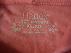Hanes Hoodie Soft Sweats Cotton Polyester Female Kids XL 14/16 Pinks Solid -- New No Tags