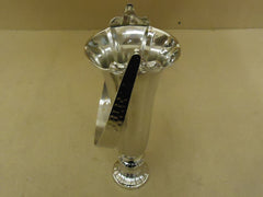 Brass Artware Flower Vase 14in H x 5 1/2in Diameter Chrome Handle 1342-N Brass -- New