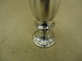 Brass Artware Flower Vase 14in H x 5 1/2in Diameter Chrome Handle 1342-N Brass -- New