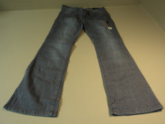 Faded Glory Boot Cut Jeans Cotton Spandex Female Kids 12A Average Grays Solid -- New With Tags