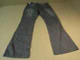 Faded Glory Boot Cut Jeans Cotton Spandex Female Kids 12A Average Grays Solid -- New With Tags