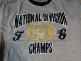 Faded Glory T-Shirt Football Logo 100% Organic Cotton Male Kids XL 14-16 Grays -- New No Tags