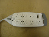 Belkin Power Strip Gray 9 Outlet Phone Jacks F9M923-08 -- Used