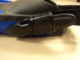 Tusa Scuba Fins Open Heel Blue/Black Size Regular Cetusy Symmetric -- Used