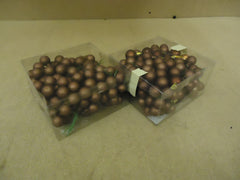 Designer Two Boxes Hanging Balls Decorative 1in Diameter Brown Glass -- Used