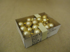 Designer Hanging Balls One Box Decorative 1in Diameter Gold Glass -- Used