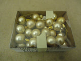 Designer Hanging Balls One Box Decorative 1in Diameter Gold Glass -- Used