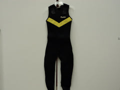 Ocean Sports Womens Wet Suit Size Medium Black/Yellow Suntiva Nylon Neoprene -- Used