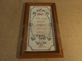 Figi Graphics Framed Quote Cook Accepts Tips Vintage Wood Glass -- Used