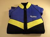 Ocean Sports Wet Suit Womens Size Medium Black/Purple/Yellow Suntiva Nylon -- Used