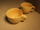 Signature Housewares Mug Peach Set of 2 Ceramic Stoneware -- Used