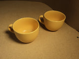 Signature Housewares Mug Peach Set of 2 Ceramic Stoneware -- Used