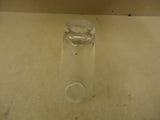 JL Flower Vase 9 1/2in H x 4in Diameter Clear Modern Round Curved S64293 Glass -- New