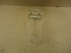 JL Flower Vase 9 1/2in H x 4in Diameter Clear Modern Round Curved S64293 Glass -- New