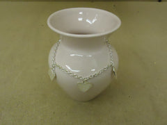 FTD Flower Vase 6 1/4in H x 5in Diameter Pink It's a Girl Ceramic -- New