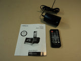 HMDX Audio Flow Docking Sound System Alarm Clock Black iPad iPhone iPod HX-B312 -- Used