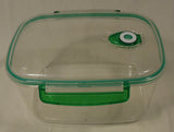 Kitchen Container with Lid 10in x 6 1/2in x 5 1/2in Plastic 4.2L 4.4QT -- Used