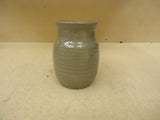 Designer Vase Decorative 8in H x 6in Diameter Green/Brown Ceramic -- Used