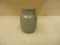 Designer Vase Decorative 8in H x 6in Diameter Green/Brown Ceramic -- Used