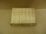 Standard Basket 15in W x 11in D x 6 1/2in H Natural Tone Handles Wood Wicker -- New