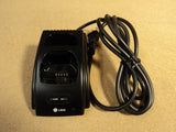 LGIC Dual Slot Handset Charging Base Black Cradle LGTC-300W -- Used