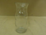 Designer Flower Vase 9 1/2in H x 4in D Clear Traditional Round Curved Glass -- New