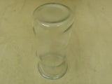 Designer Flower Vase 9 1/2in H x 4in D Clear Traditional Round Curved Glass -- New